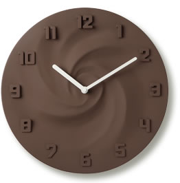 INTERIOR CLOCK(インテリアクロック）/CREAM・チョコレート