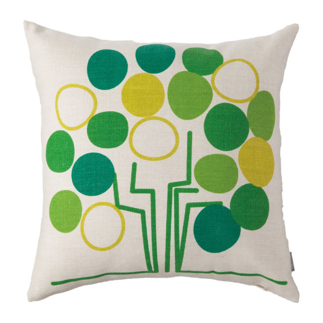 TOMARU CUSHION COVER（トマルクッションカバー） グリーン木