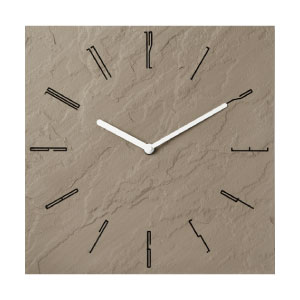INTERIOR CLOCK(インテリア・クロック）/砂岩・ライトブラウン