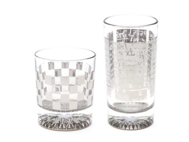 ガラスにチタンコーティングを施し光の反射と透過を楽しむ　Titanium Line GLASS（チタニウムライン・グラス）