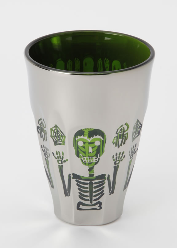 BLACKMETAL WARE/ガイコツ×蜘蛛 リーフ