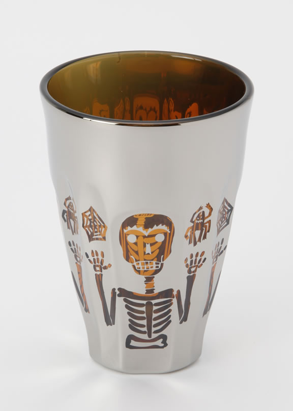 BLACKMETAL WARE/ガイコツ×蜘蛛 アンバー