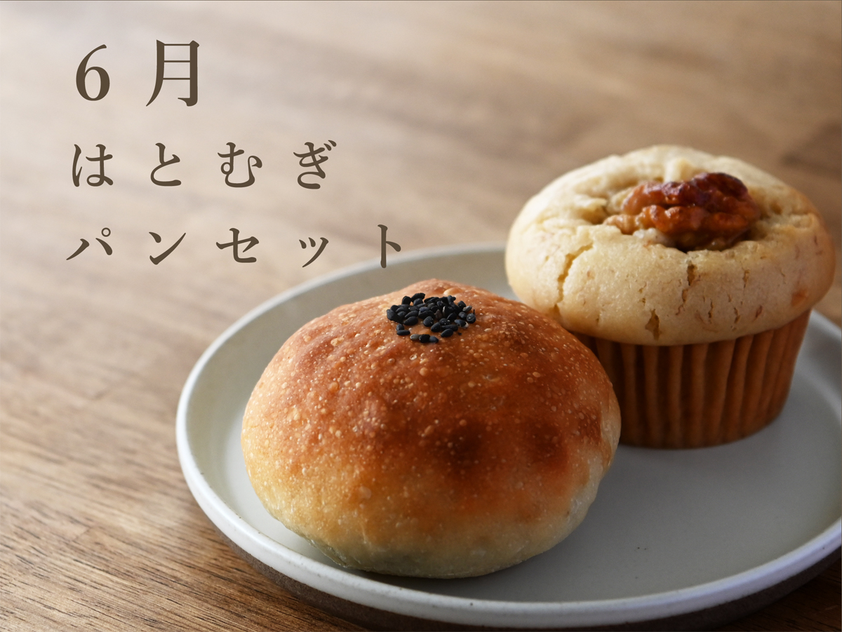 6月はとむぎパンセット