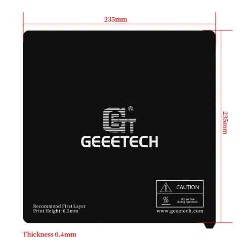 Geeetech  A10 Pro A10MA10Tマイラーステッカープラットフォーム