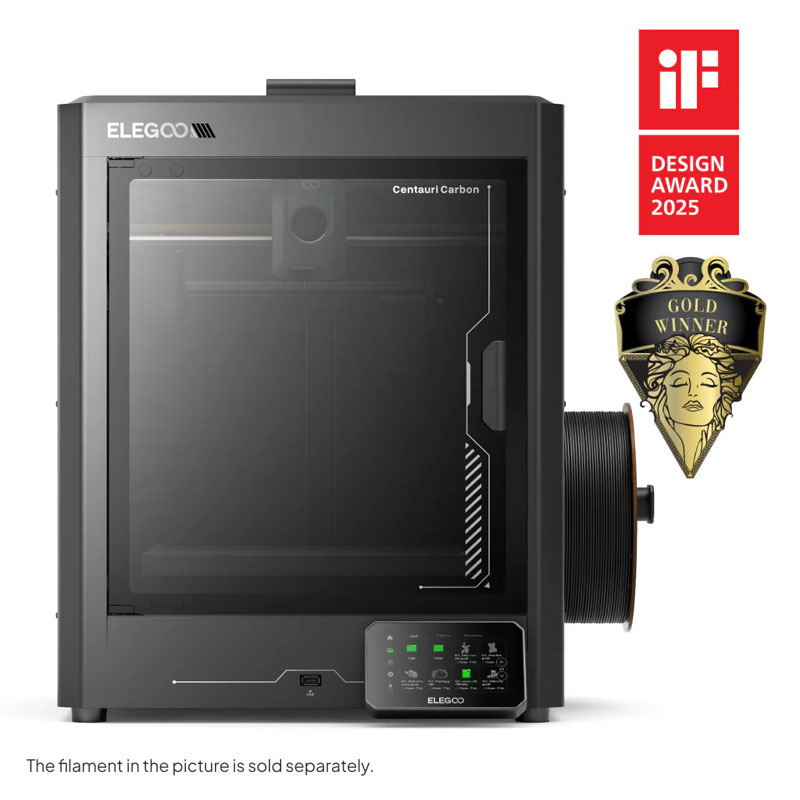 ELEGOO Centauri Carbon 3Dプリンター CoreXY構造 500mm/s高速プリンター カーボンファイバー印刷対応 停電復旧 自動レベリング 造形サイズ256 × 256 × 256mm【正規販売代理店】