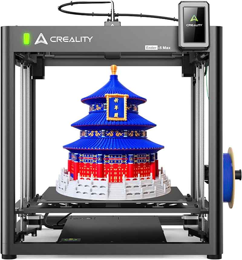 Creality Ender 5 Max 3Dプリンター、700mm/秒高速印刷の3D印刷機、400×400×400の大きな印刷エリア、64ポイントオートレベリング300℃高温精密リニアレール【正規販売代理店】