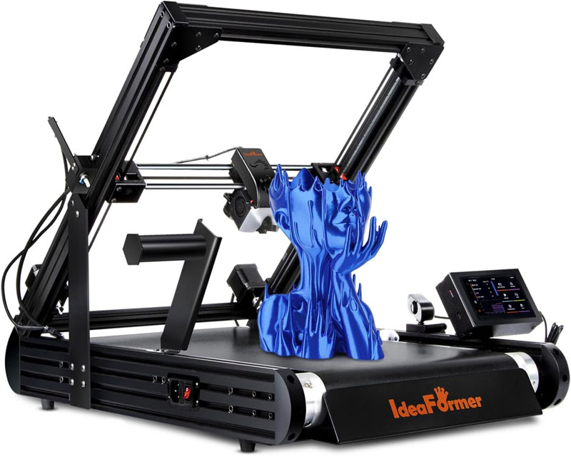 IdeaFormer IR3 V2 コンベヤーベルト3Dプリンター最大印刷速度600mm/s 全自動レベリング 250x250x∞mm Z軸無制限小ロット生産3Dプリンター 業務用
