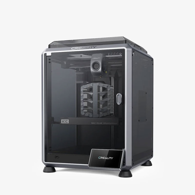 Creality K1C 3Dプリンター高速 600mm/s オートレベリング ダイレクト押出機 300℃印刷対応 監視用AIカメラ付属 3Dプリンター本体 3DプリンターK1のアップグレード 静音モード 炭素繊維/Hyper/CFフィラメント対応 無線データ転送 造形サイズ220*220*250ｍｍ