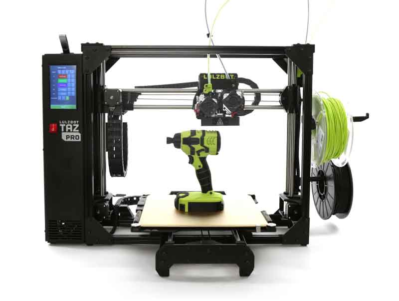 LulzBot/ラルズボット TAZPro 3Dプリンター工業用グレード・280x280x285mm印刷サイズ・デュアルエクストルーダー・最大ホットエンド温度：290°C【正規販売代理店】