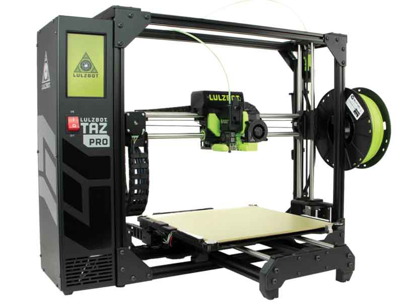 LulzBot/ラルズボット TAZPro-S 3Dプリンター工業用グレード・280x280x285mm印刷サイズ・最大ホットエンド温度：290°C【正規販売代理店】