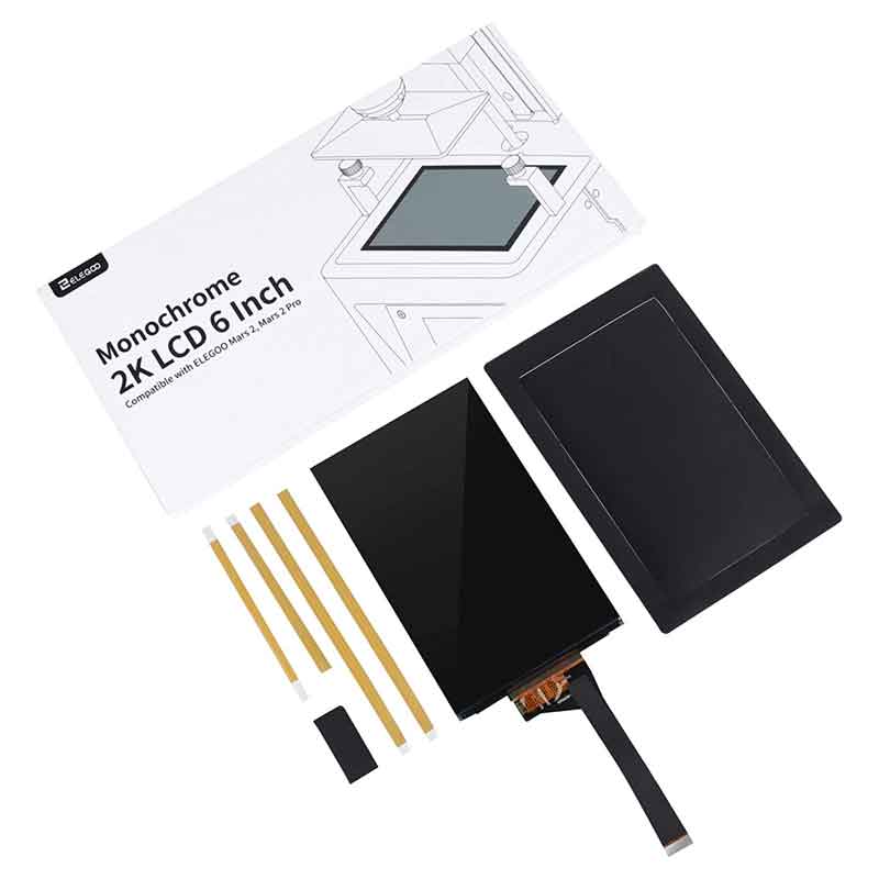ELEGOO Mars 2 Pro Mono MSLA  6.08インチ2KモノクロLCD　スペアーパーツ【正規販売代理店】