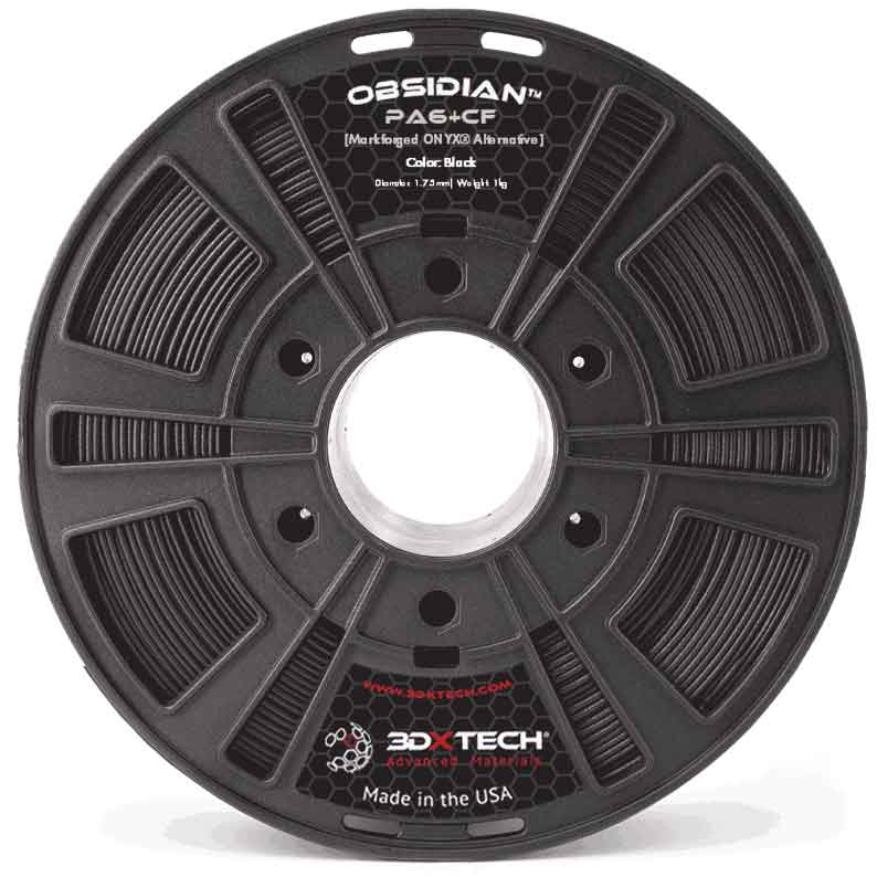 3DXTECH　MARKFORGEDONYX代替品Obsidian™PA6+CFフィラメント　750g