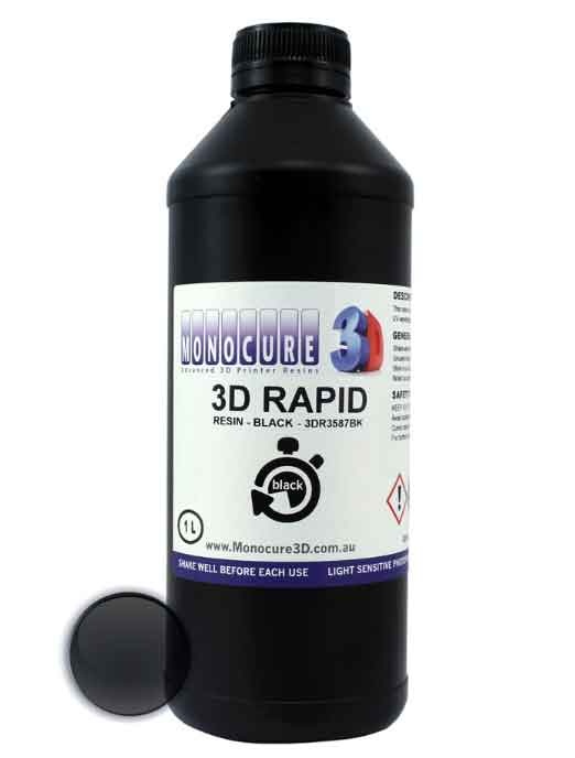 MONOCURE3D 　LCD光造形 3Dプリンター(Anycubic Photon、Phrozen Shuffle、Sparkmaker Pro、FSL1、Wanhao Duplicator 7＆8、Sparkmaker他LCD用) ラピッド・レジン（Rapid Resin） 1Kg