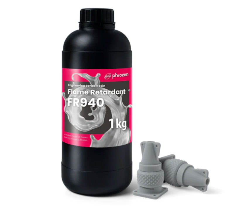 Phrozen Sonic SLA/LCD 3Dプリンター用Phrozen 難燃性樹脂 FR940 レジン （グレー） 1Kg