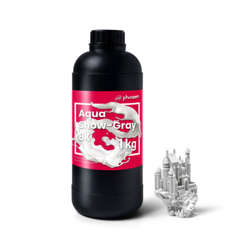 Phrozen Sonic mini 8K SLA/LCD 3Dプリンター用_Aqua-SnowGray8K レジン （スノーグレー） 1Kg