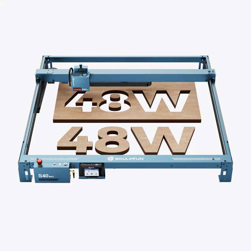Sculpfun S40 MAX 48W レーザー彫刻機 切断機 830×800mm 彫刻エリア