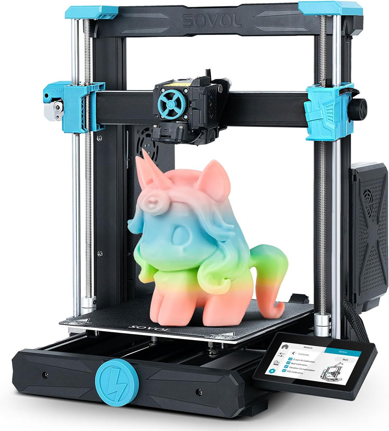 Sovol3D SV06 ACE 3Dプリンター （300°C高温印刷/最高印刷速度600mm/秒/25点自動レベリング/リアルタイム監視/PEIばね鋼磁気プラットフォーム/高精度デュアルZ軸/最大印刷サイズ220x220x250mm）