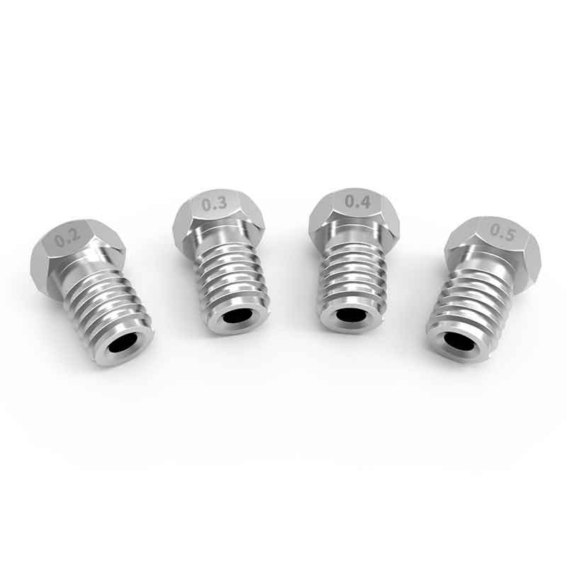 aimsoar　ステンレス鋼ノズルE3D 0.2mm/0.3mm/0.4mm/0.5mm　am002