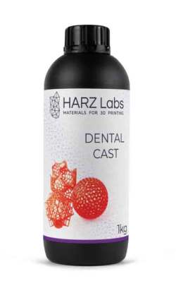HARZLabs　歯科用デンタルキャスト 1Kg　LCD光造形 3Dプリンター用 (Anycubic Photon、Bean、FlashForge、Phrozen 3Dプリンター、Wanhao、およびその他のLCDベースのプリンター）Dental Cast