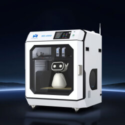Minda3D/ミンダ３D  産業モデル：MD-400D IDEX ハイパースピード 3D プリンター 300mm/秒高速、オートレベリング、組立不要、350℃ノズルサポート高温フィラメント、デュアルマテリアルプリント、ビルドサイズ400x400x400mm【正規販売代理店】
