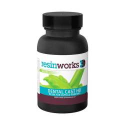 resinworks3D　歯科用キャストHDレジン グリーン125g　LCD光造形 3Dプリンター用 (Anycubic Photon、Bean、FlashForge、Phrozen 3Dプリンター、Wanhao、およびその他のLCDベースのプリンター）DentalCast-HD-Green