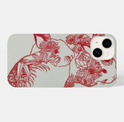 iPhone14 ケース iPhoneケース　ウサギ/兎/ラビット（この道３０年の匠による精密切り絵デザイン）　誕生日　父の日、母の日、還暦祝い　バレンタイン　お祝い　贈答 【受注生産お取り寄せ商品：納期約15日】