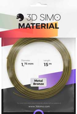 ３Dペン 3DSIMO（シーモ）用メタルフィラメント（ブロンズ ）Metal_metalbronze