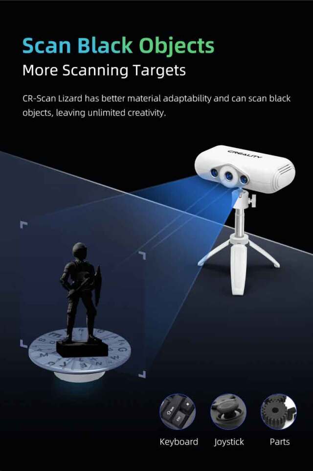 Creality3D CR-SCAN Lizardプレミアム ポータブル3Dスキャナー 0.05mm 