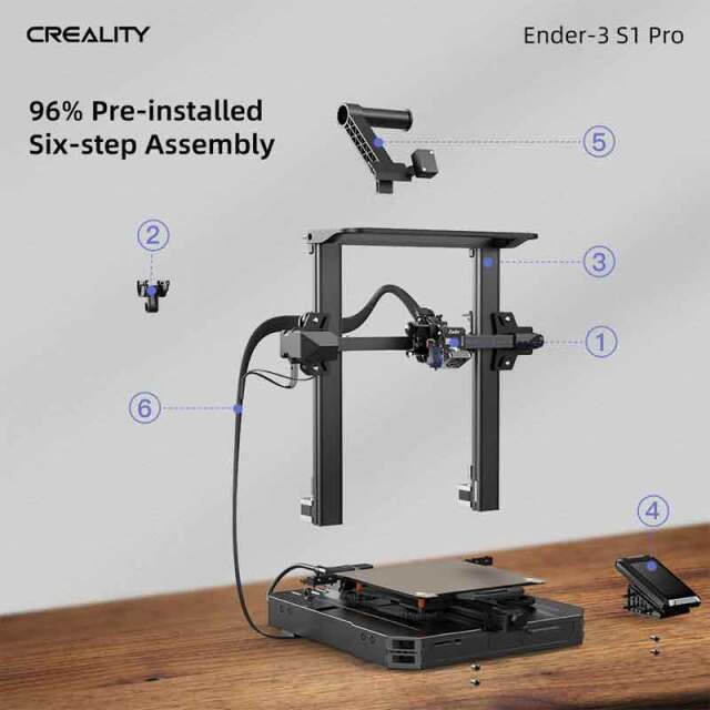 Creality3D Ender-3 S1 Pro 3Dプリンター （CR タッチ自動レベリング  