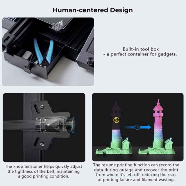 Creality3D Ender3-V2 NEO 3Dプリンター（プレビュー機能/CR Touch自動