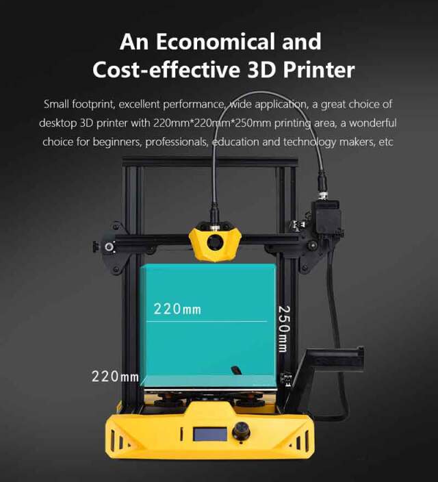 Artillery Geniusジーニアス 3Dプリンターキット、220 * 220 * 250mm