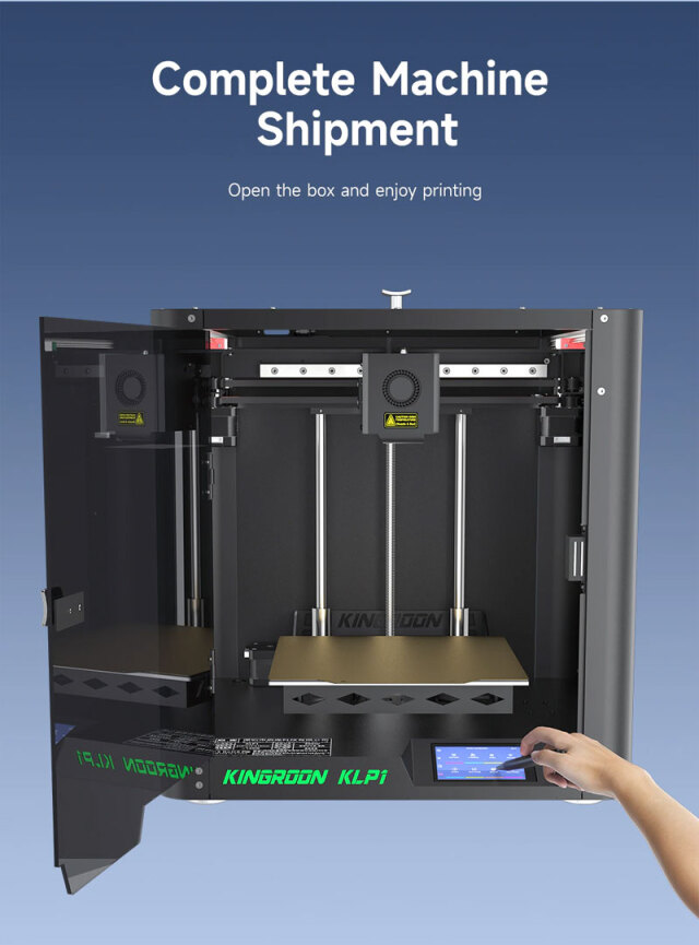 KINGROON KLP1 CoreXY 3D プリンター - Klipper ファームウェア/ノズル