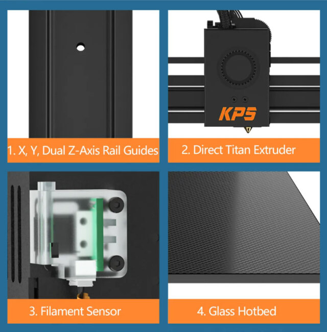 KINGROON KP5L 3Dプリンター Kingroon KP5L 3D Printer 300*300mm Large Print Size
