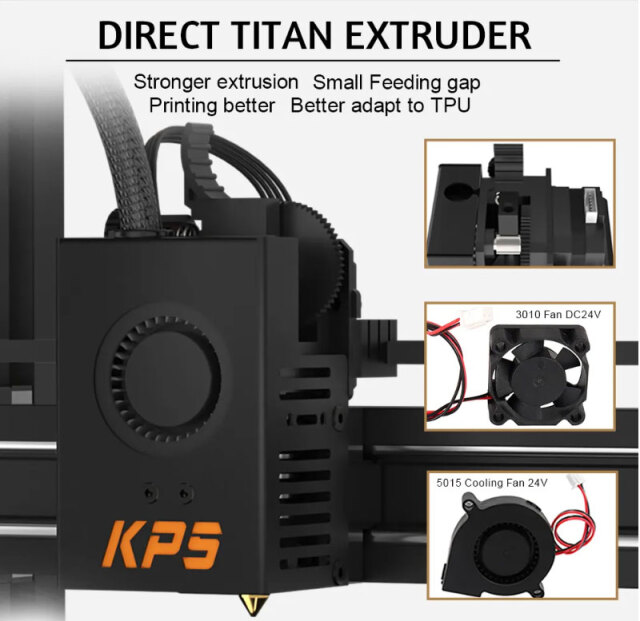 KINGROON KP5L 3Dプリンターキット （超静音ドライバーTMC2225/ガラス