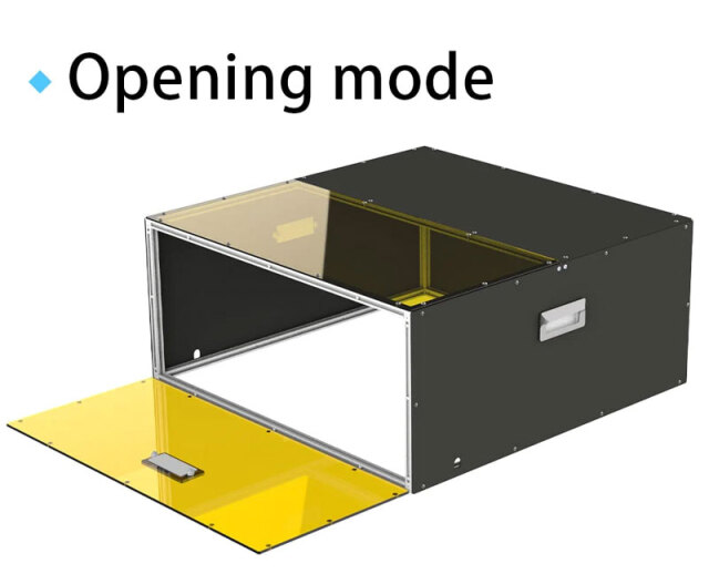 Twotrees レーザー彫刻機エンクロージャー（内寸法：650 x 650 x 292mm）