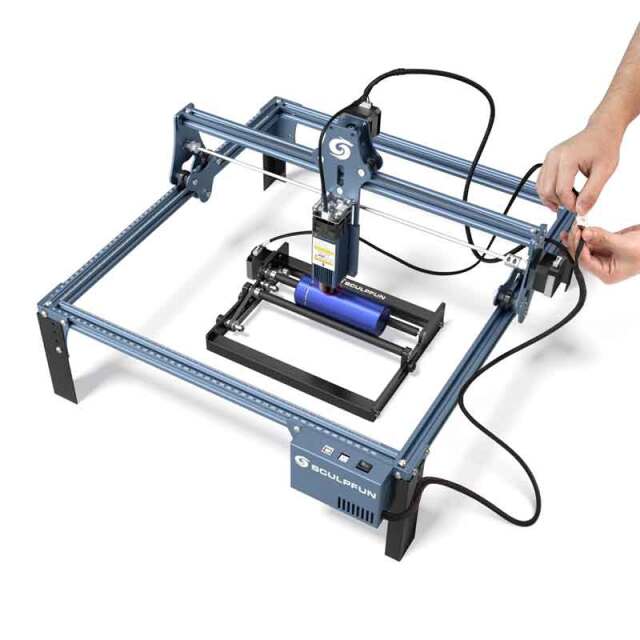 SCULPFUN レーザープリンター 本体　カット、彫刻できます Sculpfun S9レーザー彫刻モジュール90ワットCO2レーザーヘッド