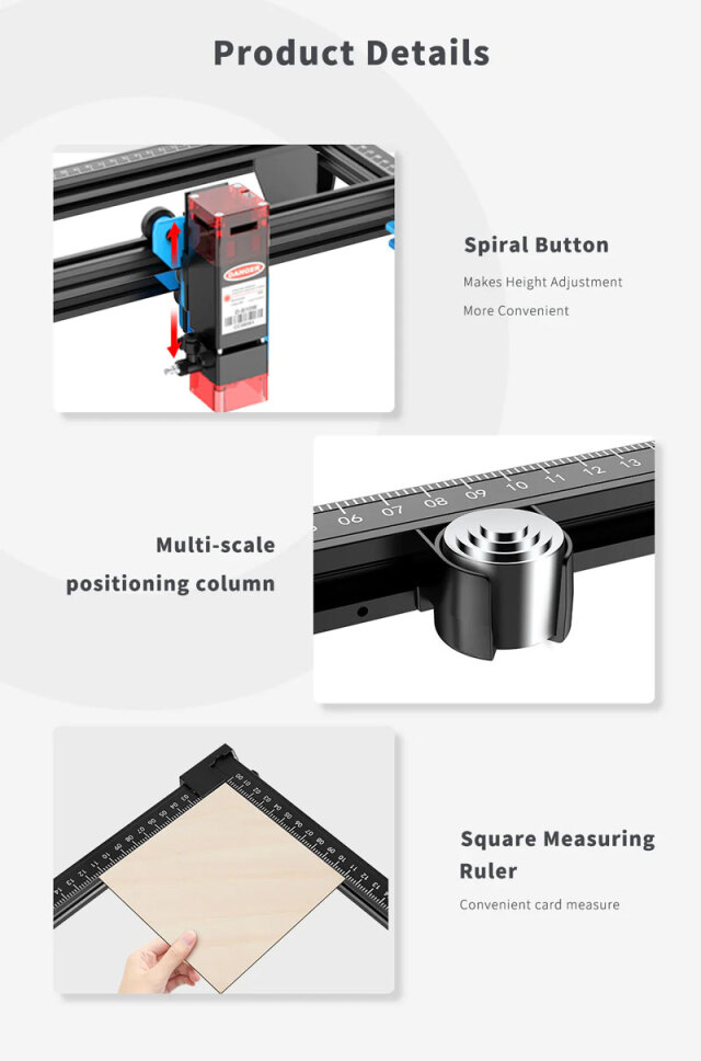 TwoTrees TTS-10 Pro レーザー彫刻機 10Wレーザー高出力 レーザー切断