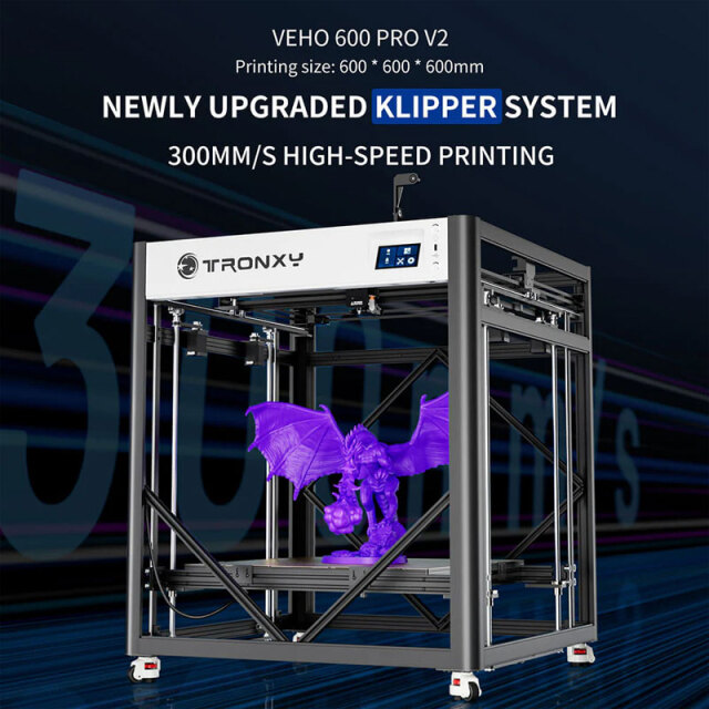 Tronxy VEHO 600 PRO V2 大型ダイレクトドライブ 3D プリンター