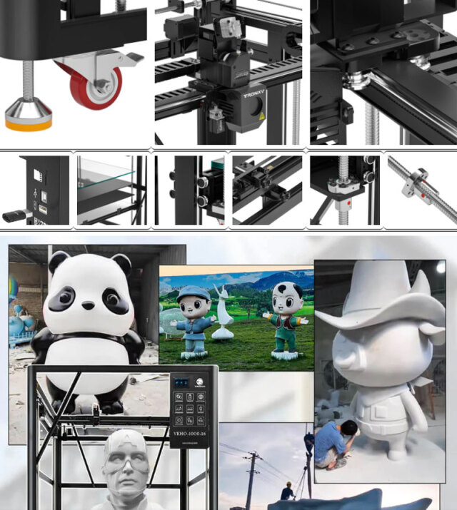 Tronxy VEHO-1000-16 大規模ダイレクトドライブ 3D プリンター /ビルド