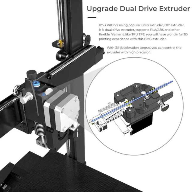 Tronxy XY-3Pro V2 DIY 3Dプリンターキット 300x300x400mm印刷サイズ