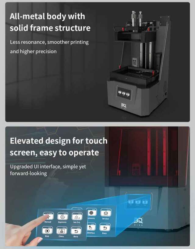BIQU PIXEL-L 4K モノクロ光造形式LCD 3Dプリンター 9.1インチ大