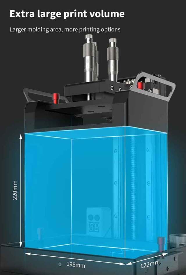BIQU PIXEL-L 4K モノクロ光造形式LCD 3Dプリンター 9.1インチ大画面