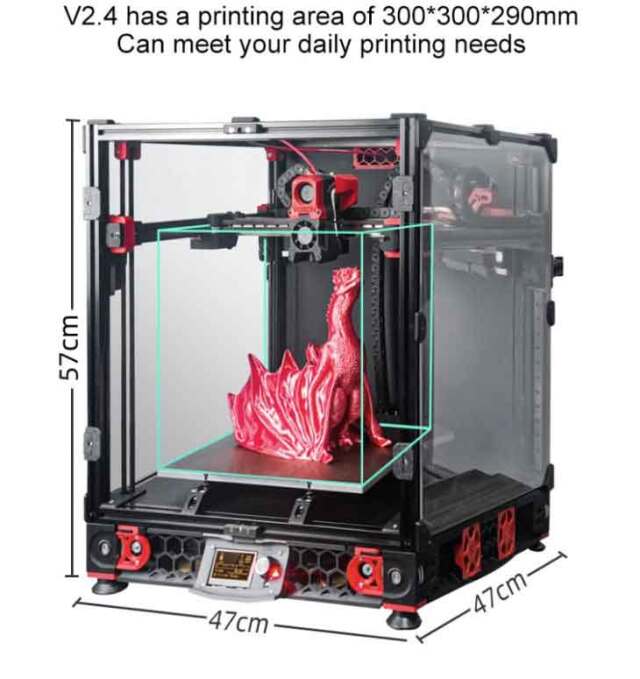 SIBOOR Voron 2.4 3Dプリンター組立キット 300x300x290mm印刷サイズ  
