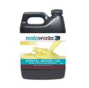 resinworks3D　歯科用モデルHDレジン アイボリー500g　LCD光造形 3Dプリンター用 (Anycubic Photon、Bean、FlashForge、Phrozen 3Dプリンター、Wanhao、およびその他のLCDベースのプリンター）Dental Model Ivory
