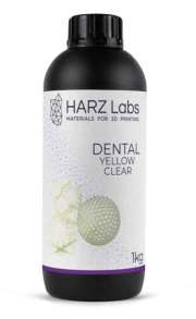 HARZLabs　歯科用デンタルイエロークリア 500g　LCD光造形 3Dプリンター用 (Anycubic Photon、Bean、FlashForge、Phrozen 3Dプリンター、Wanhao、およびその他のLCDベースのプリンター）Dental Yellow Clear