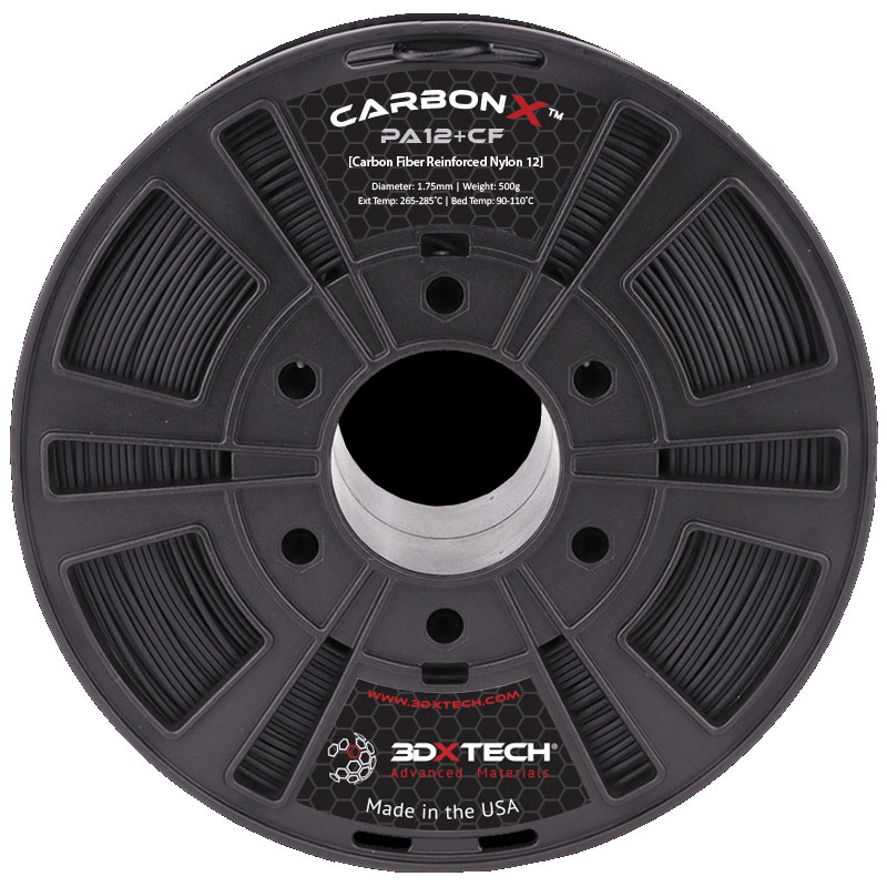 3DXTECH　CARBONX™カーボンファイバーナイロン12（PA12）フィラメント　500g