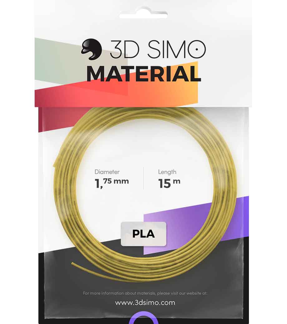 ３Dペン 3DSIMO（シーモ）用PLAフィラメント（ゴールド・シルバー・ブラック ）PLA