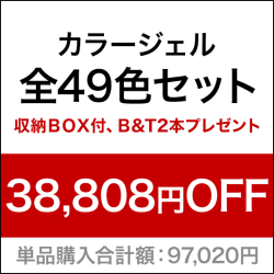 SoLuzGelカラージェル全49色セット[SG3408]