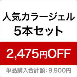 人気カラージェル５本セット[SG3406]