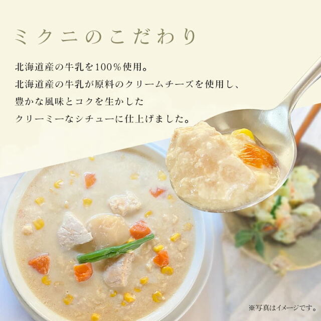 食品サンプル クリームシチュー 実物大 三國シェフ監修 北海道ホワイトクリームシチュー[200g／1人前